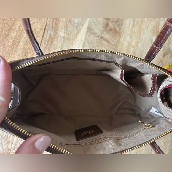 Monsac Original Croc Embossed Bag / 2 Interior pockets and one zipper pocket - Picture 2 of 8